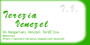 terezia venczel business card